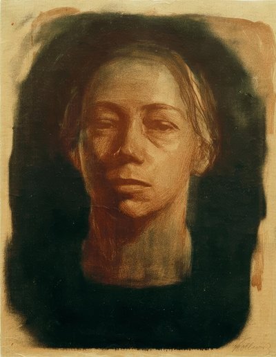 Self-Portrait Facing Forward by Käthe Kollwitz